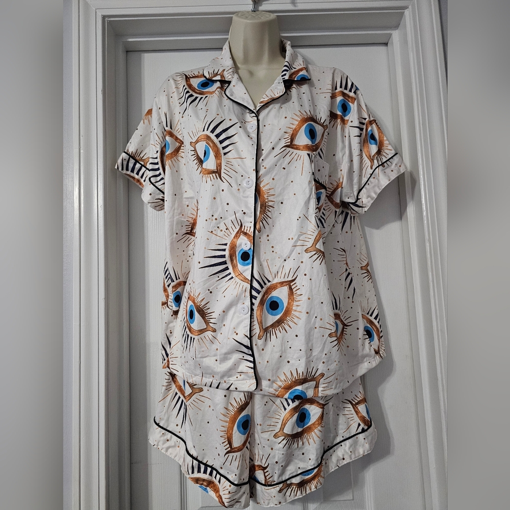 NWOT Pajama Set with Necklace and Earrings Size XXL - Picture 4 of 13